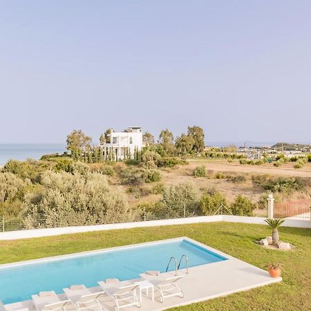 Villa Santa Maria With Private Pool And Sea View Afantou Eksteriør billede